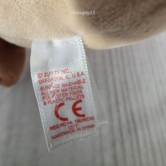 TY Baby Tan Brown Dog Plush Stuffed Toy Bumpkin Squish 7 Inch 2017 - Picture 11 of 12